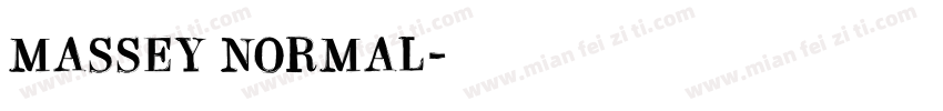 Massey Normal字体转换